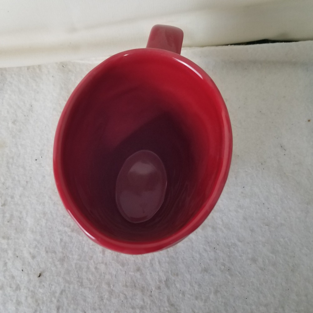 Red Embossed Floral Starbucks Coffee Mug Tea Cup Flower Star‎ Accents bone china - Picture 5 of 9
